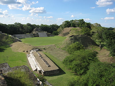 Altun ha, Caraïbes, Pyramid, Maya