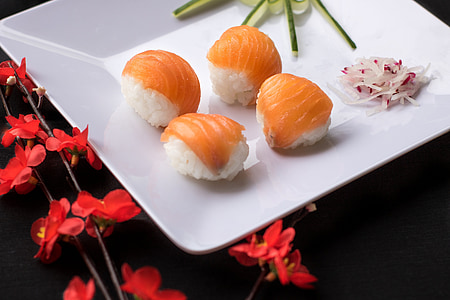 Sushi, Japansk mad, japansk, kombineret, mad, orientalske, gastronomi