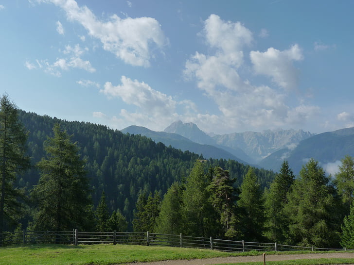 mountains, hiking, south tyrol, fence, tyrol