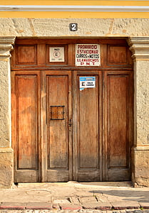 dveře, dřevo, dřevěné dveře, textura, zavřeno, staré dřevo, město