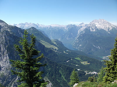 hory, Príroda, jazero, Alpine chôdze