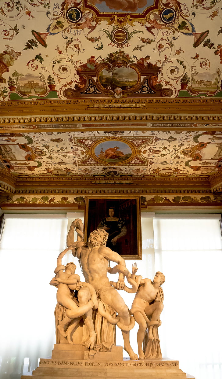 Uffizi, Firenze, Italien, Museum, skulpturer, kunst, kunstneriske