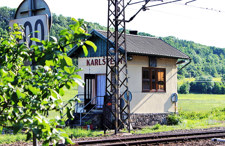 Stop, Bahnhof, Track, Böhmen
