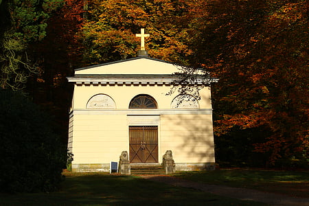 Ludwigslust-parchim, Castle park, Louise mausoleum, mausoleum, bygning, grav, historisk set