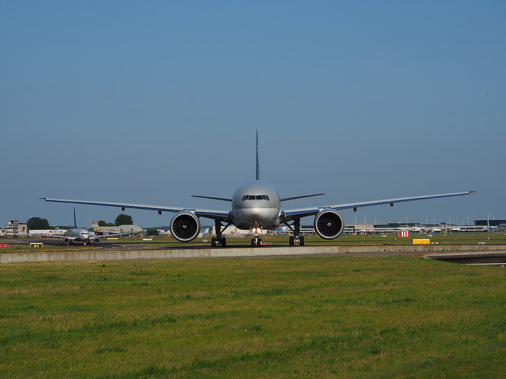 vías aéreas de Qatar, carga, Boeing 777, Aeropuerto, plano, avión, Aviación