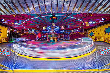 amusement park, blur, bright, carnival, design, entertainment, exhilaration