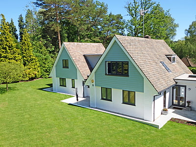 beautiful home, garden, new england style, landscaping, gardening, modern, sunny