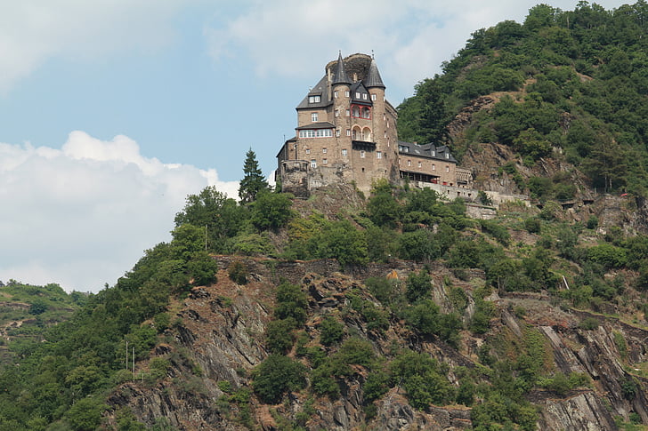 Zamek, Dolina Renu, myszy zamek, ruiny