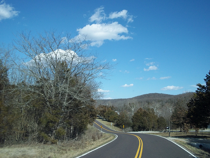 Road, Hill, motorvej, rejse, land, kørsel, asfalt