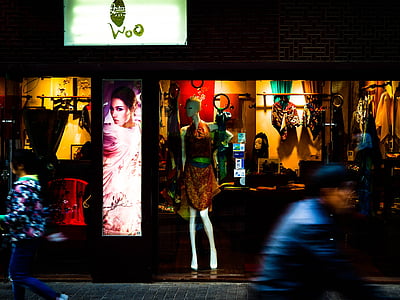 people's republic of china, shanghai, alley, landscape, gil, mannequin, behind glass