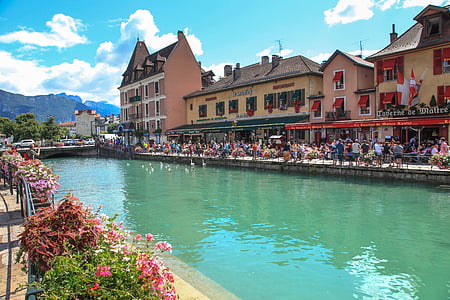 Annecy, ežeras, Miestas, turizmo, vandens, grožio, ANSI ežeras