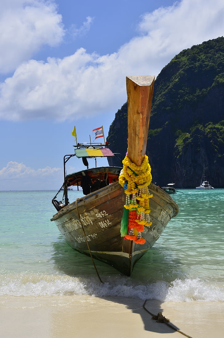 båd, Krabi, Thailand, rejse