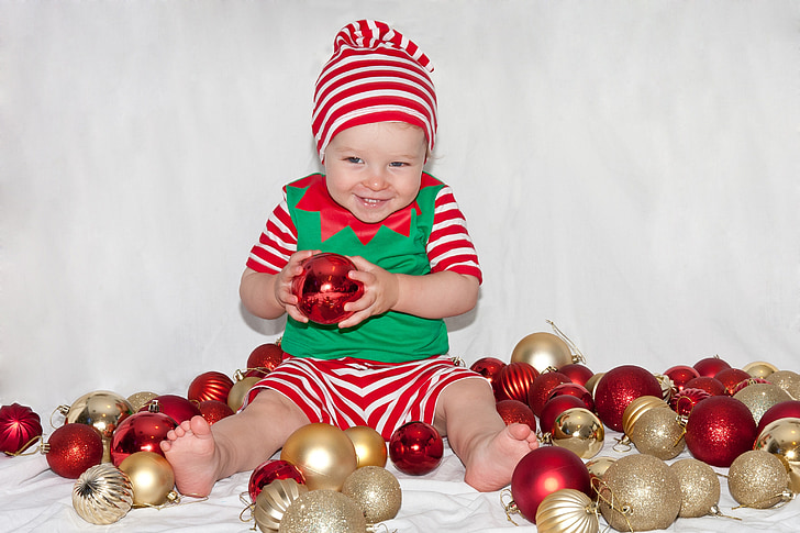 garçon, Christmas, Elf, elfe de Noël, temps de Noël, bébé, petit garçon