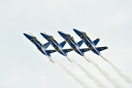 Blue angels, letadla, letu, demonstrační letka, námořnictvo, Spojené státy americké, výkon