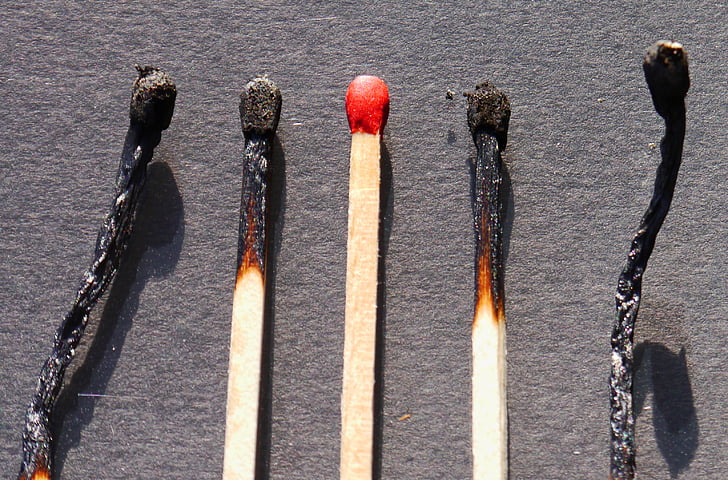match, wood, sulfur, burn, close, matches, lighter