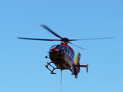 helikopter, Rescue helikopter, flygräddning, ambulanshelikopter, fluga, Aviation, rotorn
