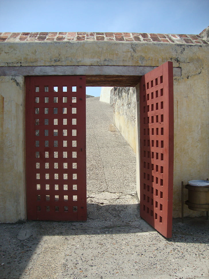 Tür, Cartagena, Holz
