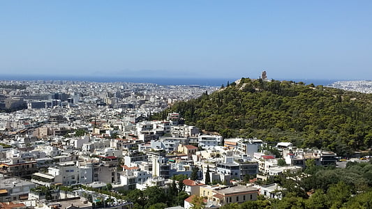 Atene, vista, paesaggio, Grecia