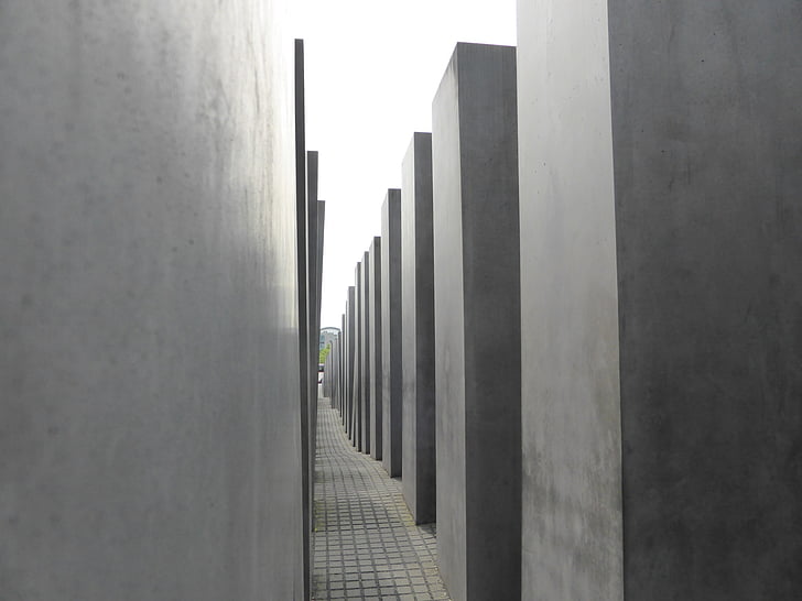 Berlin, holokavst, Memorial, Evropi, spomenik, arhitektura, siva