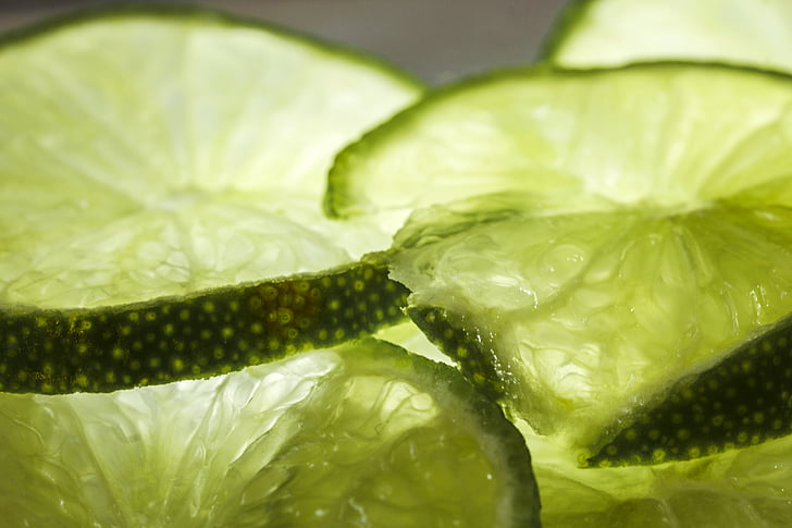 citron vert, transparent, vert, agrumes, frais, rafraîchissement, alimentaire