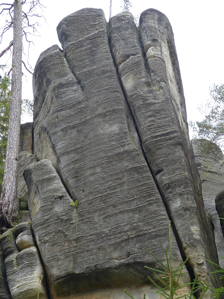 Rock, kallioperään, kivi, Puola, geologia, Rock seinä, Noble creek