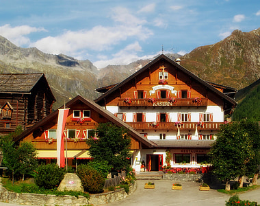 kersern hotel, Tyskland, bjerge, logi, dalen, natur, uden for
