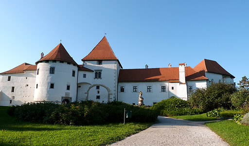Varazdin, fæstning, gamle, by, Kroatien