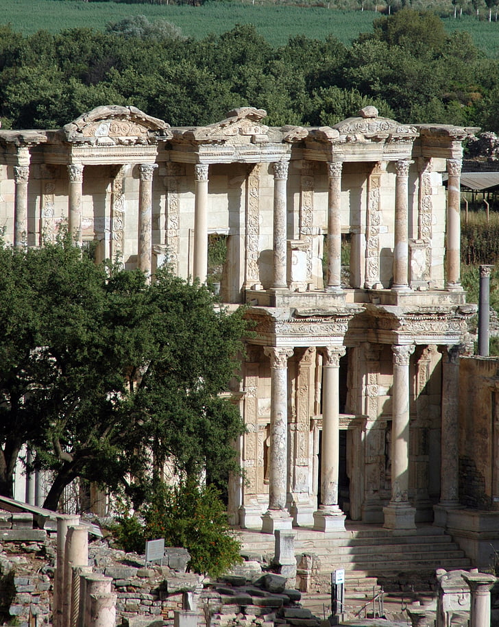 Efesus, Kuil artemis, bertanya-tanya di dunia, reruntuhan, kolom, tenda, kota Yunani