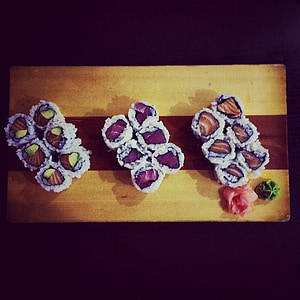 sushi, Restaurant, mat, japansk, rå, lunsj, roll
