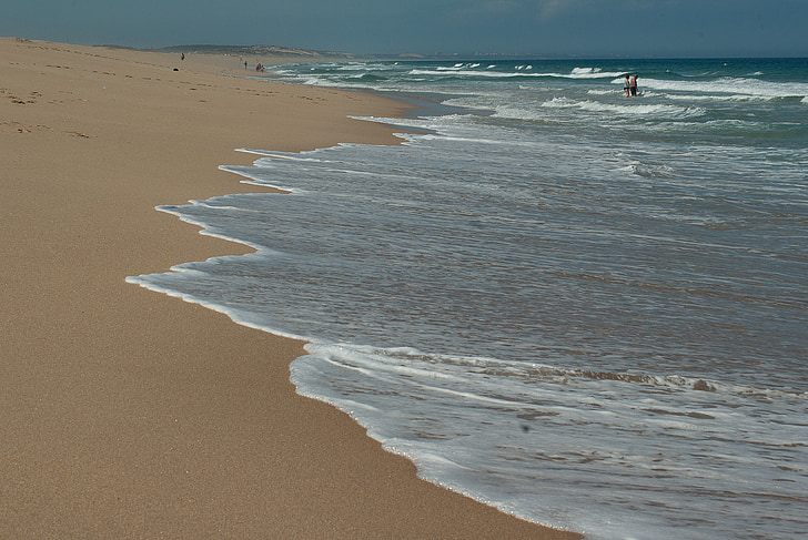 océan Atlantique, plage, la marée, vagues, racaille