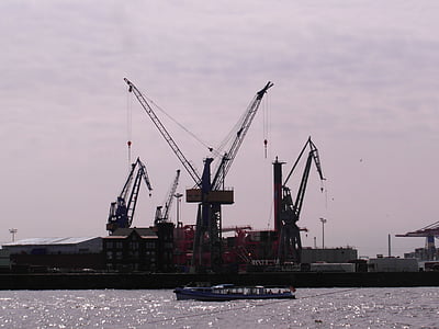 Pelabuhan Crane, Port, Hamburg, Crane