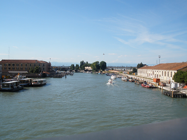 Венеция, город на реке, Малая Венеция, воды, Италия, Canale Гранде, Морские судна