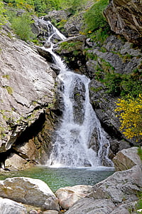 cascada, natura, paisatge, corrent, l'aigua, riu, Roca - objecte