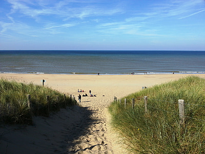 holland, beach, coast, sky, nature, sand, north sea