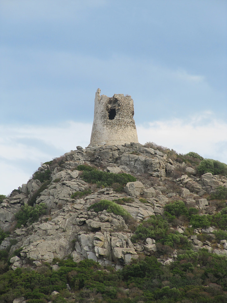 Nuraghe, Tower, historiallisesti, kierroksen towers, puolustava torni, Sardinia