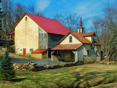 pennsylvania, usa, landscape, scenic, farm, rural, barn