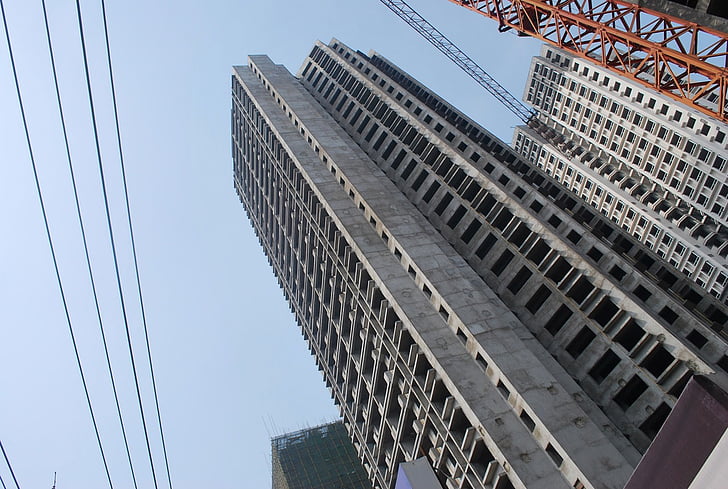 buildings, construction, apartments, structure, engineering, crane