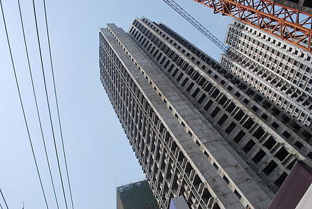 bâtiments, construction, Appartements, structure, ingénierie, Crane