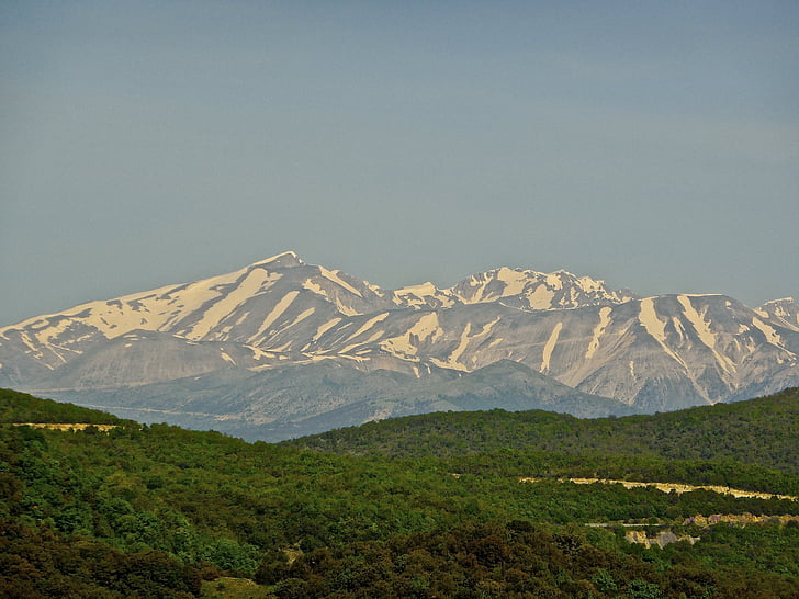 hory, sníh, krajina, přírodní, malebný, scenérie, Příroda