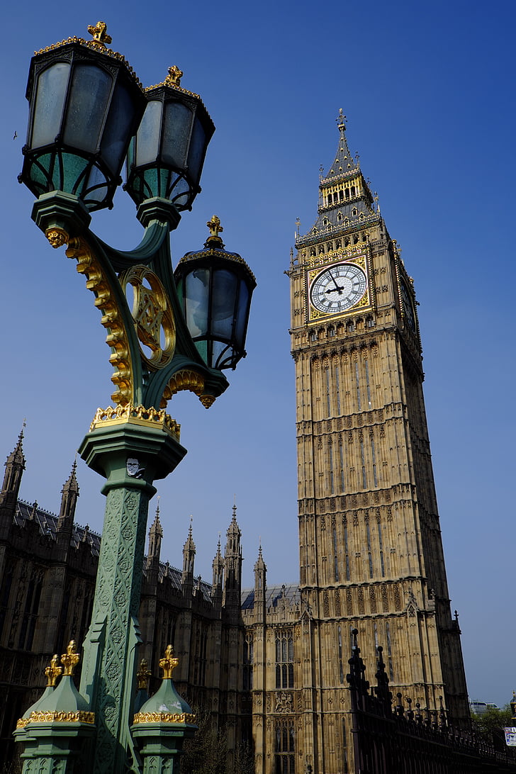 velké, Ben, London bridge, Parlament, tradice, britské, Architektura