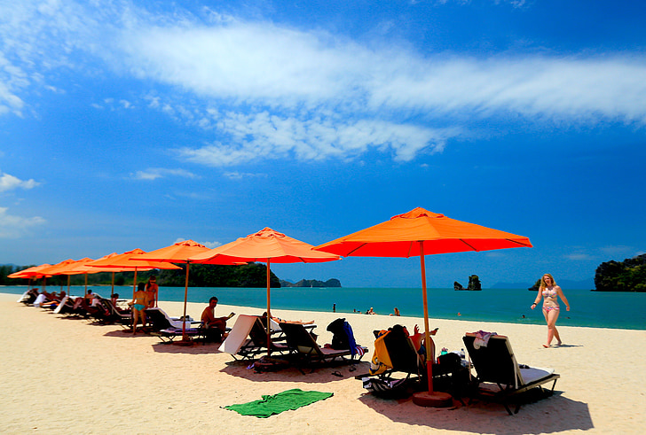 pláž, Hotel, Langkawi, Malajsie