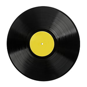 vinyle, LP, compte rendu, angle, musique, ancienne, style rétro