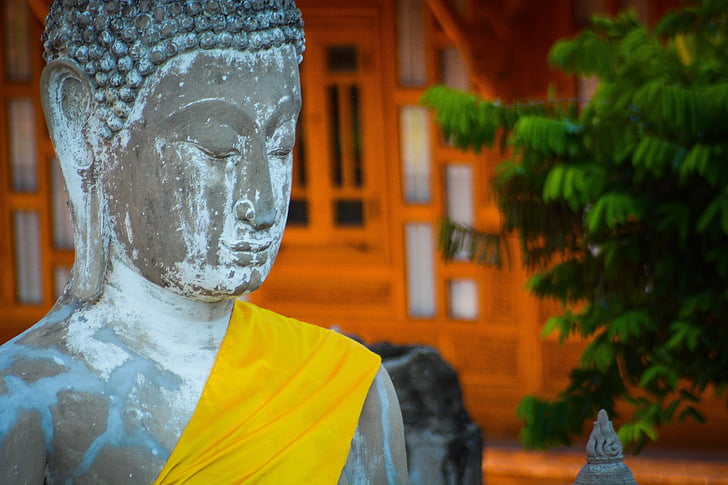 Buda, Tailândia, estátua, antiga, Ásia, Budismo, religião