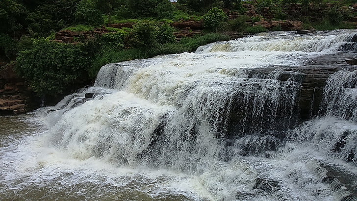 Cascades, jatuh, air terjun godachinamalki, air terjun, markandeya, Sungai, Karnataka