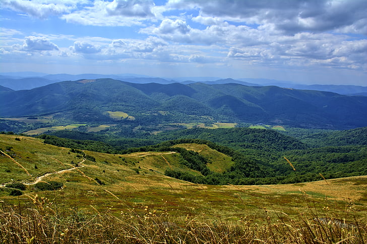 Bieszczady, Tarnica, hêtre berdo, montagnes, le silence, Pologne, Sky