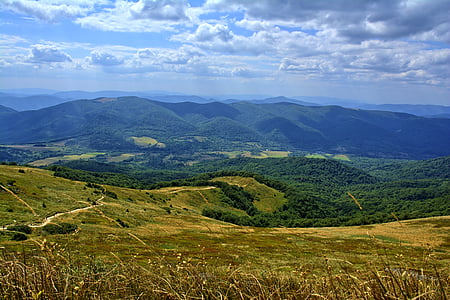 bieszczady, tarnica, beech berdo, mountains, the silence, poland, sky