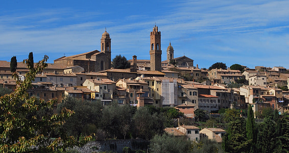 Montalcino, Siena, Tuscany, cảnh quan, ý