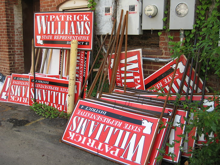 campaign, election, signs, political