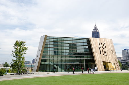 Estados Unidos da América, América, edifício, Museu, Atlanta, Geórgia, direitos civis