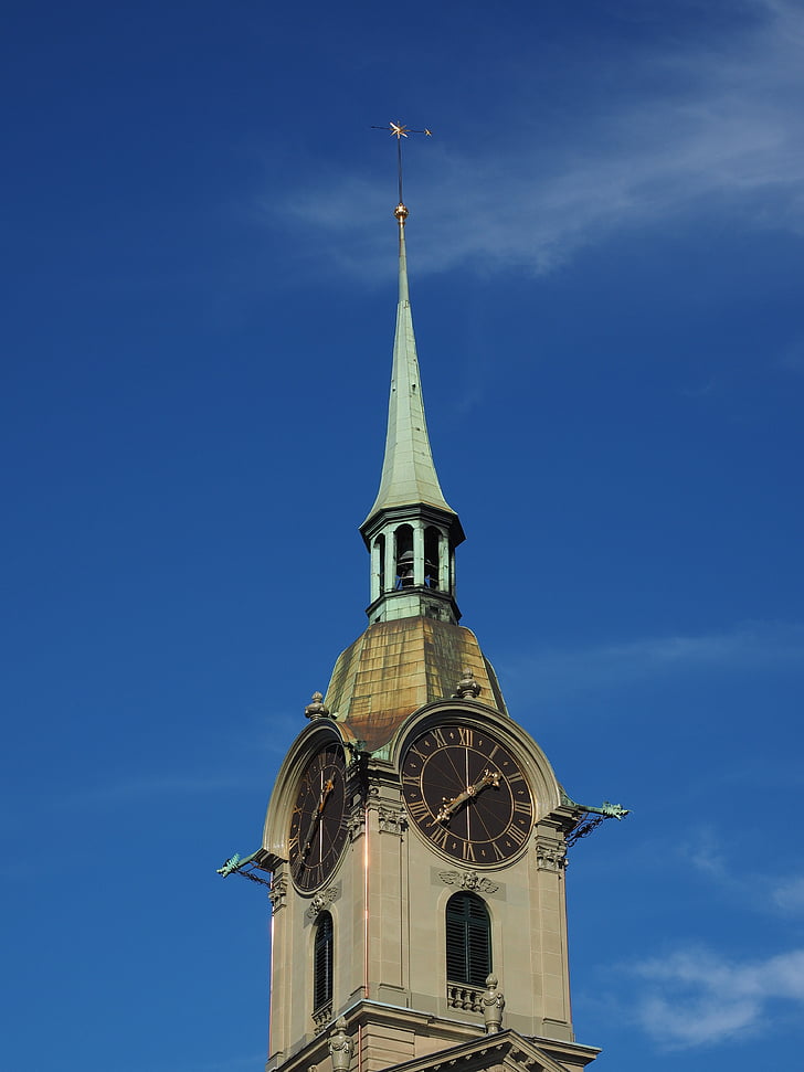 Église, steeple, heiliggeistkirche, point de repère, Bern, bâtiment, architecture